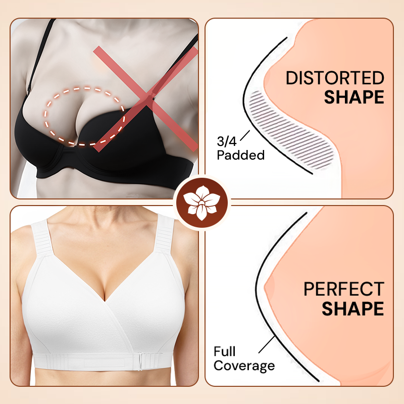 PACK OF 3 Ultimate Comfort Front -Wrap Bra