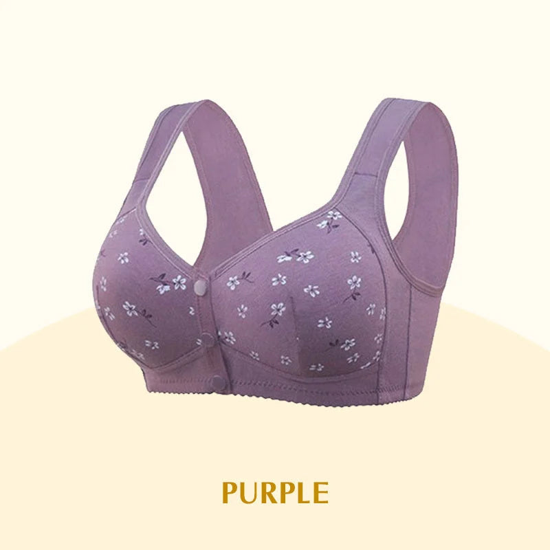 Anti Sagging Front Open Cooling Cotton Bra - Buy More Save More