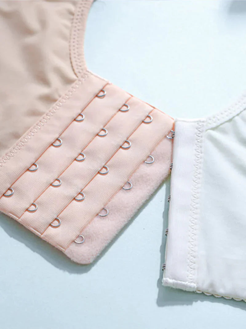 Pack of 3 V-Neck Lace Wireless Side Support Bra