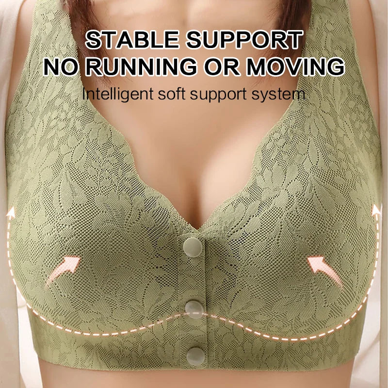 PACK OF 3  Front button Buckle Sleep Bras