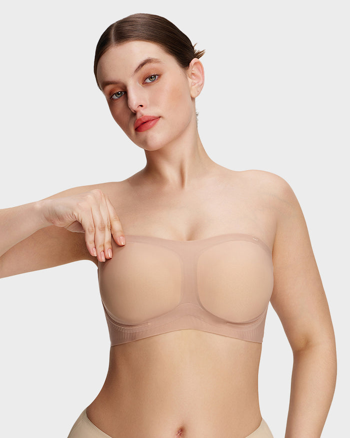 Pack of 3 bra Invisible Wide-Band Wireless Support Bra