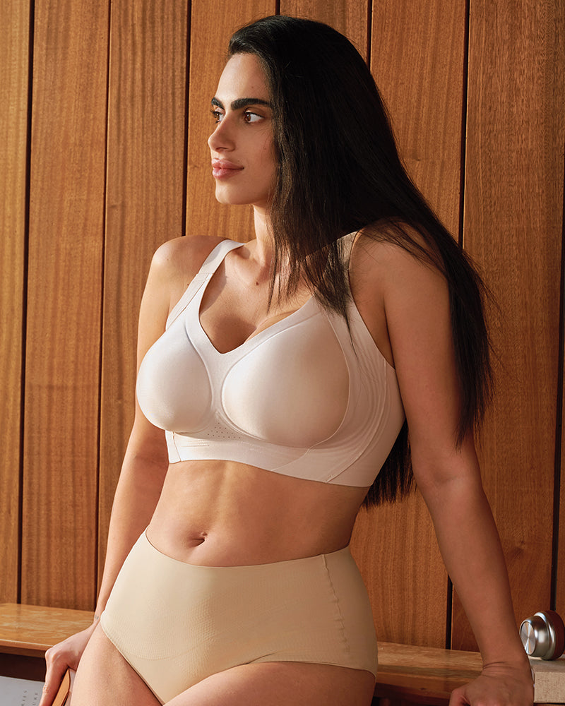 Pack of 3 bra Invisible Wide-Band Wireless Support Bra