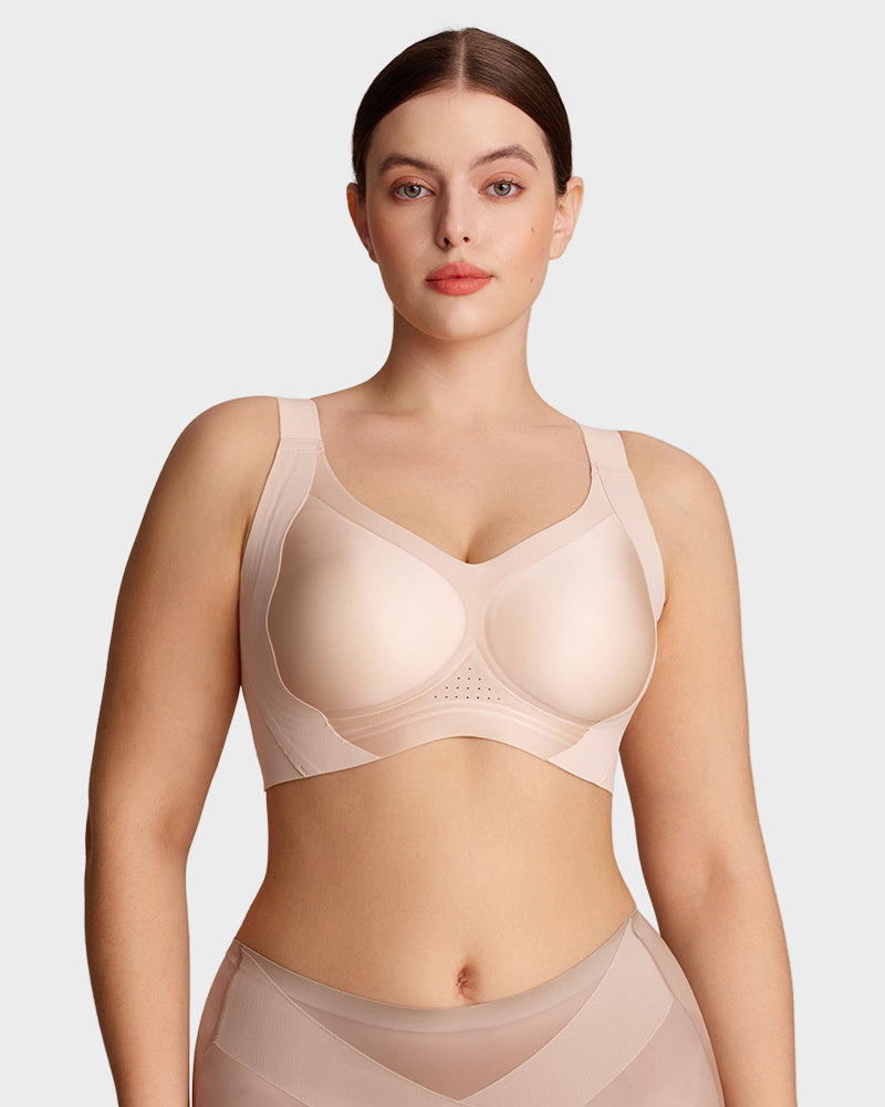Pack of 3 bra Invisible Wide-Band Wireless Support Bra