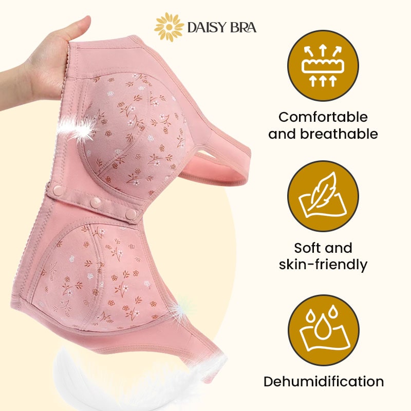 Daisy Comfort Bra – Pack of 3 (Front Button Edition)
