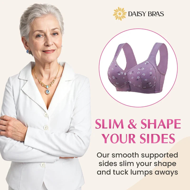 Daisy Comfort Bra – Pack of 3 (Front Button Edition)
