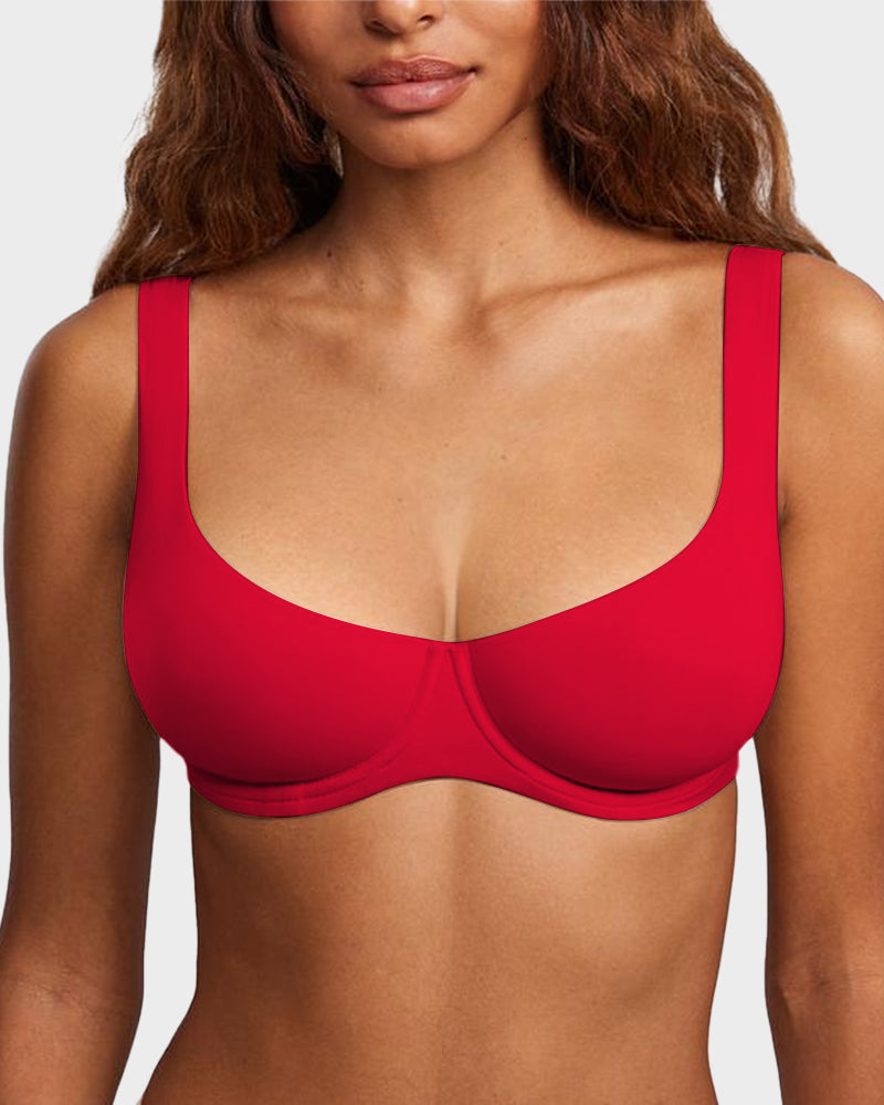 Pack of 3 Underwire Support Seamless Unlined Balconette Bra