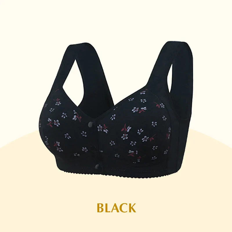 Anti Sagging Front Open Cooling Cotton Bra - Buy More Save More