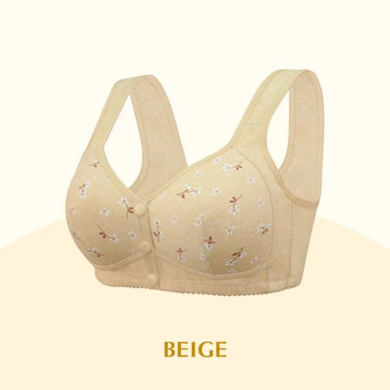 Anti Sagging Front Open Cooling Cotton Bra - Buy More Save More