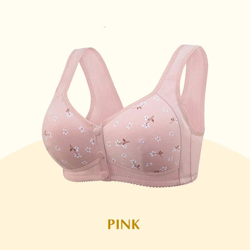 Anti Sagging Front Open Cooling Cotton Bra - Buy More Save More