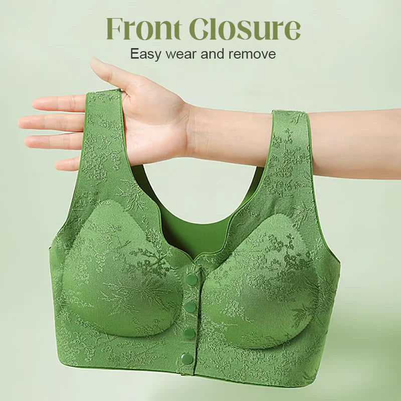 PACK OF 3 Comfort Front-Clasp & Wire-Free Seamless Bra