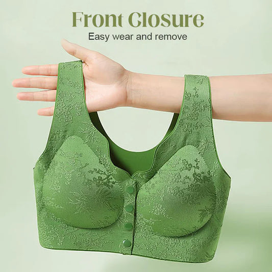 PACK OF 3 Comfort Front-Clasp & Wire-Free Seamless Bra